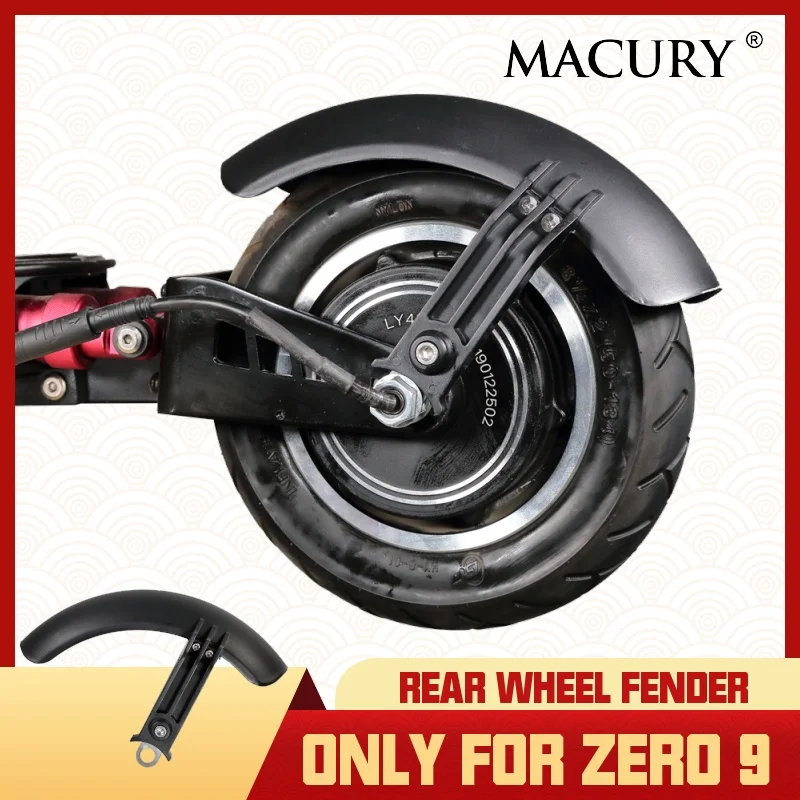 New Rear Fender Mudguard Only For Zero 9 Grace 9 Electric Scooter Wheel Cover Macury Accessories Spare Parts