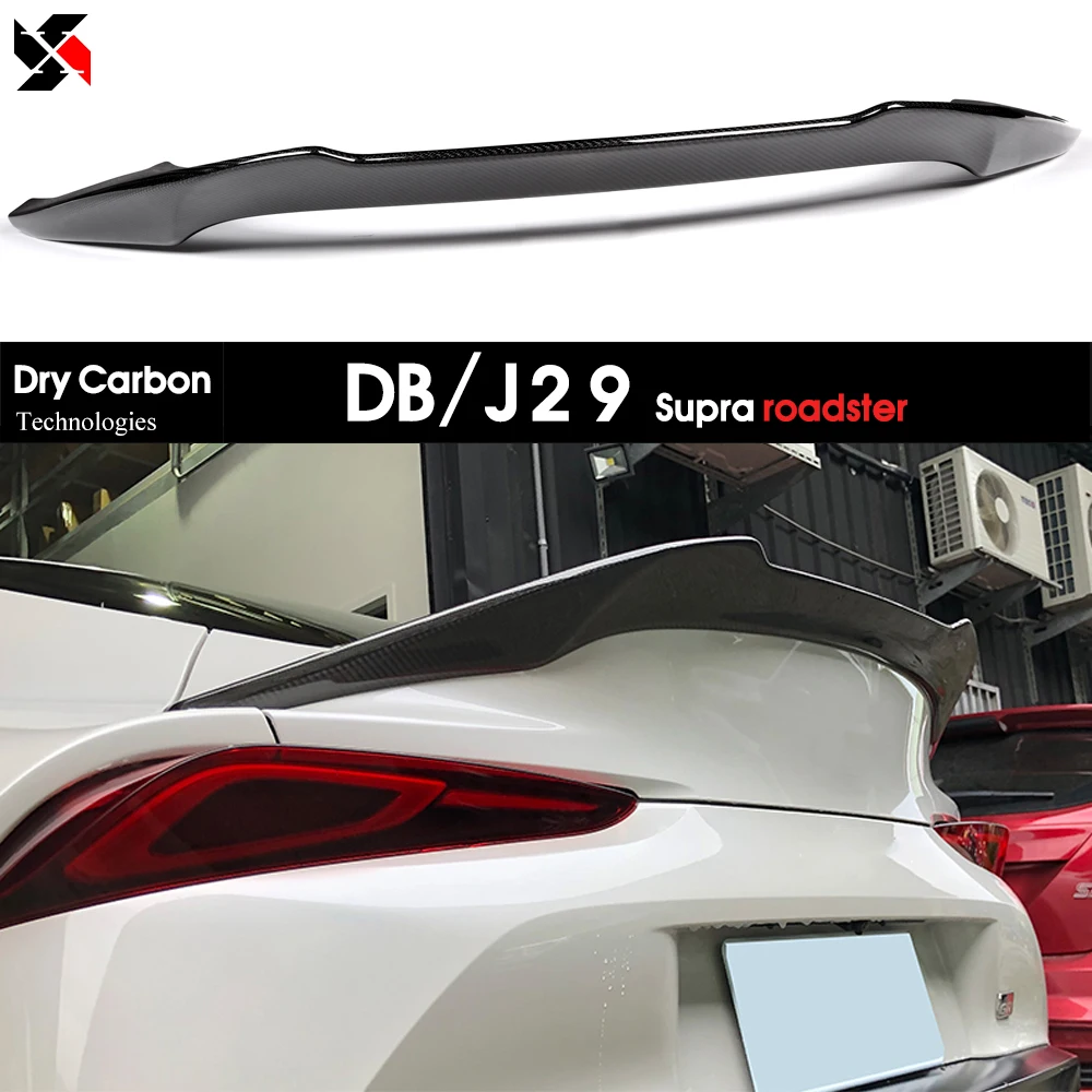Сухой УГЛЕРОДНЫЙ спойлер для заднего багажника из углеродного волокна Toyota New Supra