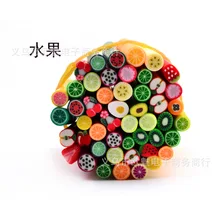 Полимерная глина, фруктовые полоски, горячая Распродажа, маникюрная полоска, торт, мультфильм, животные, артикул, полимерная глина, полоска