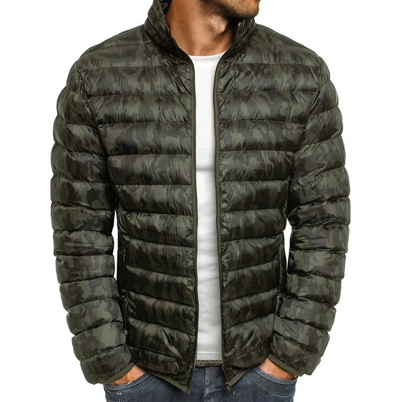 Army Green 5 Зимняя куртка, пальто для мужчин, новинка, однотонная парка, мужские куртки и пальто, толстые парки, пальто, мужская повседневная верхняя одежда, куртки, одежда - Цвет: Army Green 5