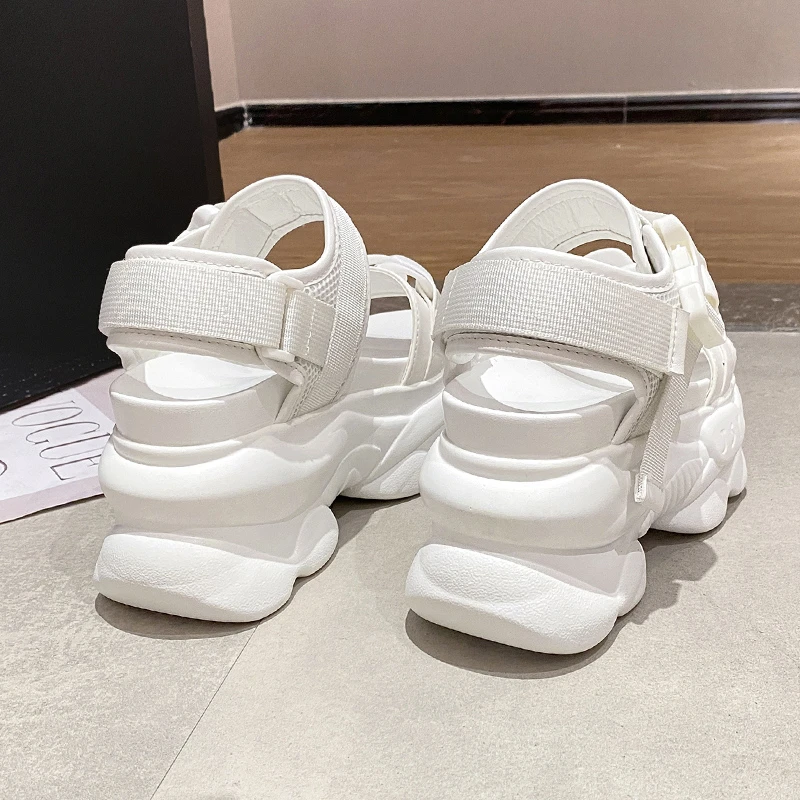 Women Platform Sandals Summer Wedges 9cm Ladies Beach Slippers High Heel Casual Shoes