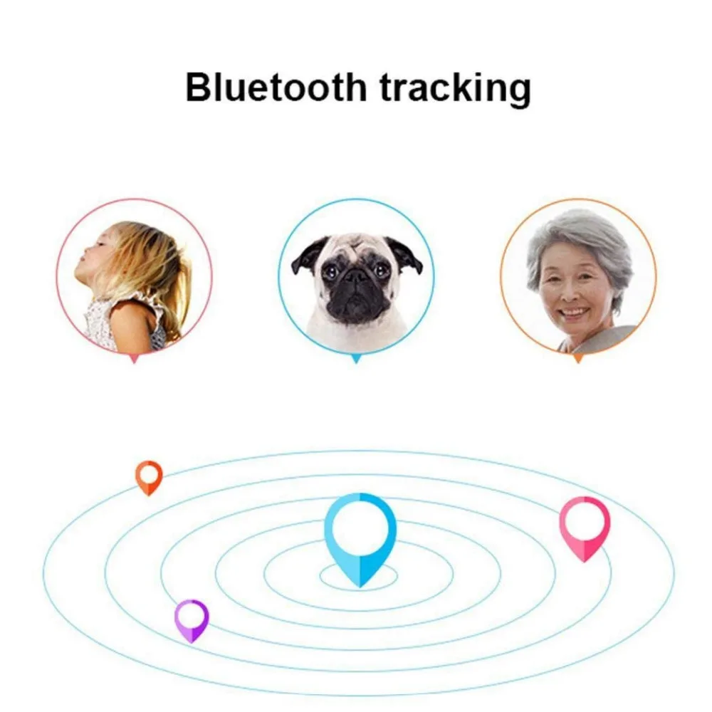 Мини смарт-устройство сигнализации Bluetooth трекер локатор автомобильный Мотор gps Дети Домашние животные бумажник ключи сигнализации локатор устройство поиска в реальном времени