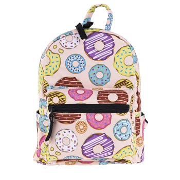 

1pcs Mini Children Backpack Oxford Fabric Storage Printing Doughnut Backpack Beautiful Mochila For Child Girl Kid