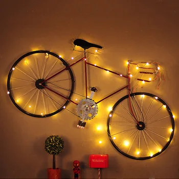 

Retro and nostalgic ironwork bicycle wall hanging shop cyber cafe bar wall creative personality decorations room decoration