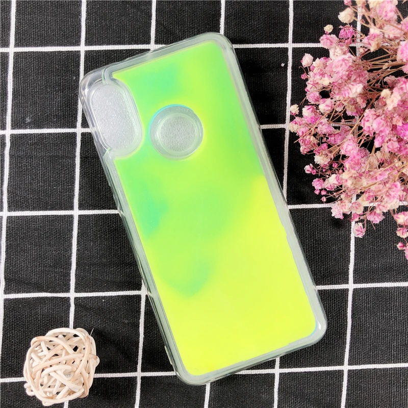 Чехол Lu mi nous Neon Sand для Xiao mi Red mi 6 Pro, 6,26 дюймов, мягкая задняя крышка из ТПУ для телефона Xiaomi mi A2 Lite