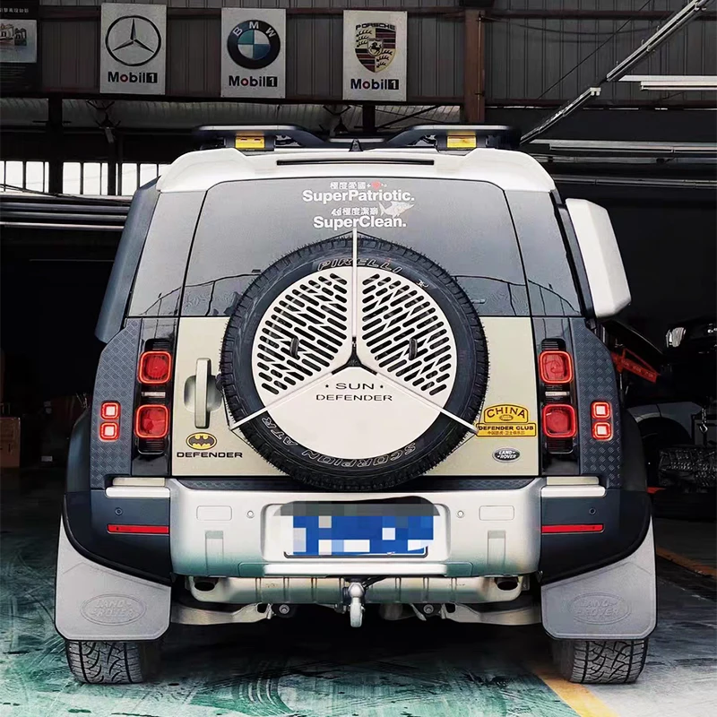 New design For LAND ROVER DEFEND 2020 2021 spoiler high quality ABS materail Rear Roof Defender Spoiler Trunk Boot Lip tail Wing