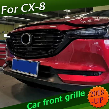 

Front Bumper Grille auto Parts For Mazda CX-8 cx8 2017-2020 ABS Glossy Black silver Grilles decoration grill