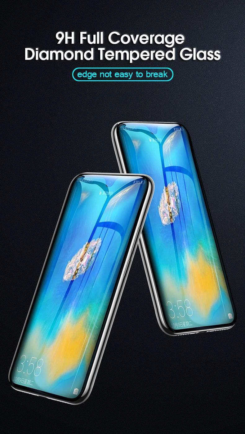 Закаленное стекло votoon для huawei mate 20 Pro 20X, полностью клеящееся Защитное стекло для huawei P30 Pro P20 Lite Nova 3 4 5i