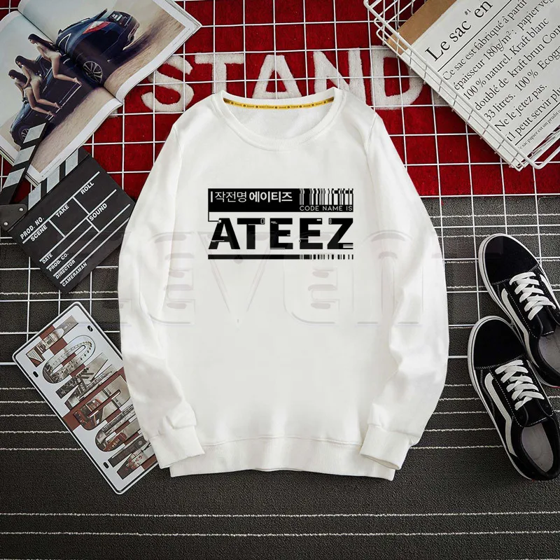 

Ateez Hoodies Sweatshirts Hooded Harajuku Men/Women Graphic Clothes Custom
