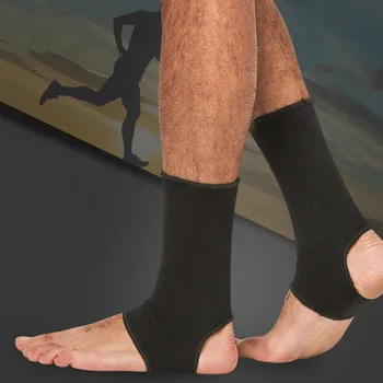 1 Paar Sport Ademend Enkel Protector Brace Verstelbare Compressie Enkel Ondersteuning Guard Bandjes Bandage Wrap Hak Voetbal