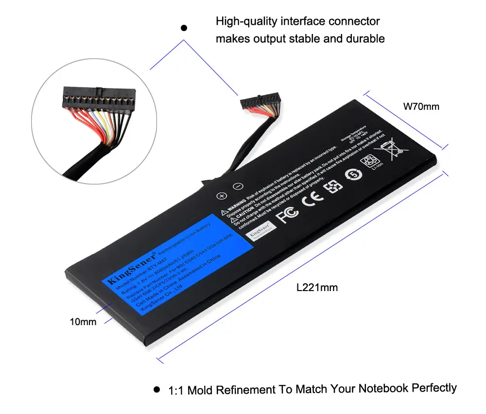 95-2, MS-14A3, MS-14A1, 7.6V, 8060mAh, ferramentas gratuitas