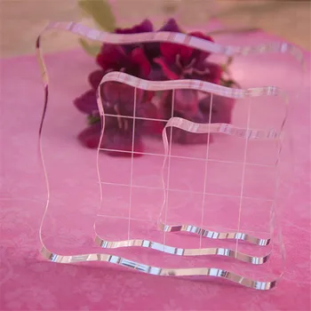 

Cake Tool Transparent Embosser Stamp Plate Sugarcraft Tools crystal acrylic block sticky pad that attack the letters to
