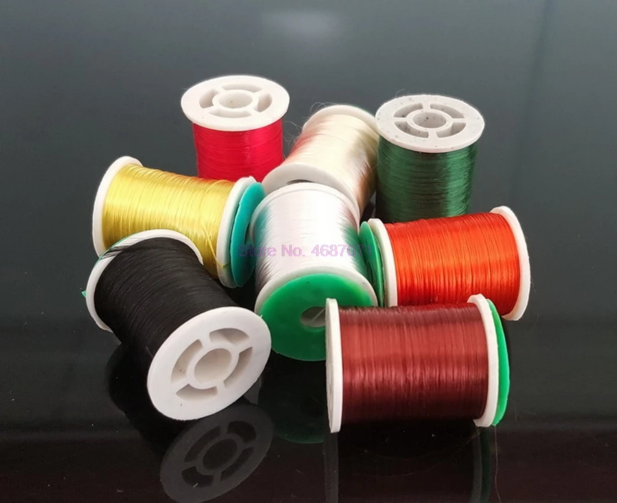 100pcs 8 Colors Spools Fly Tying Thread Material Cotton Thread Line