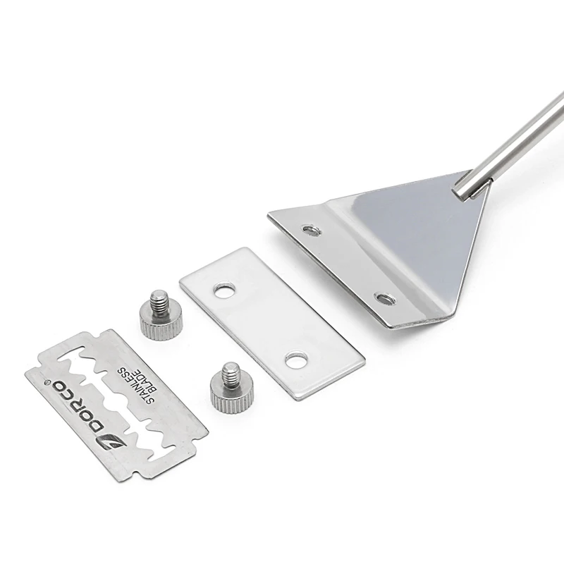 

Aquarium Glass Fish Tank Stainless Steel Coralline Algae Scraper Blade Cleaner H55A