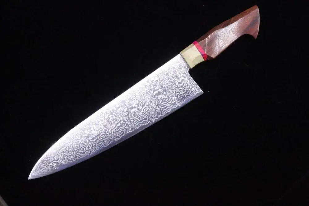 

VG10 Damascus Steel Nakiri Knife Ebony Handle Japanese Chef Knife Chinese Cleaver Cooking Knives Kitchen Cutlery