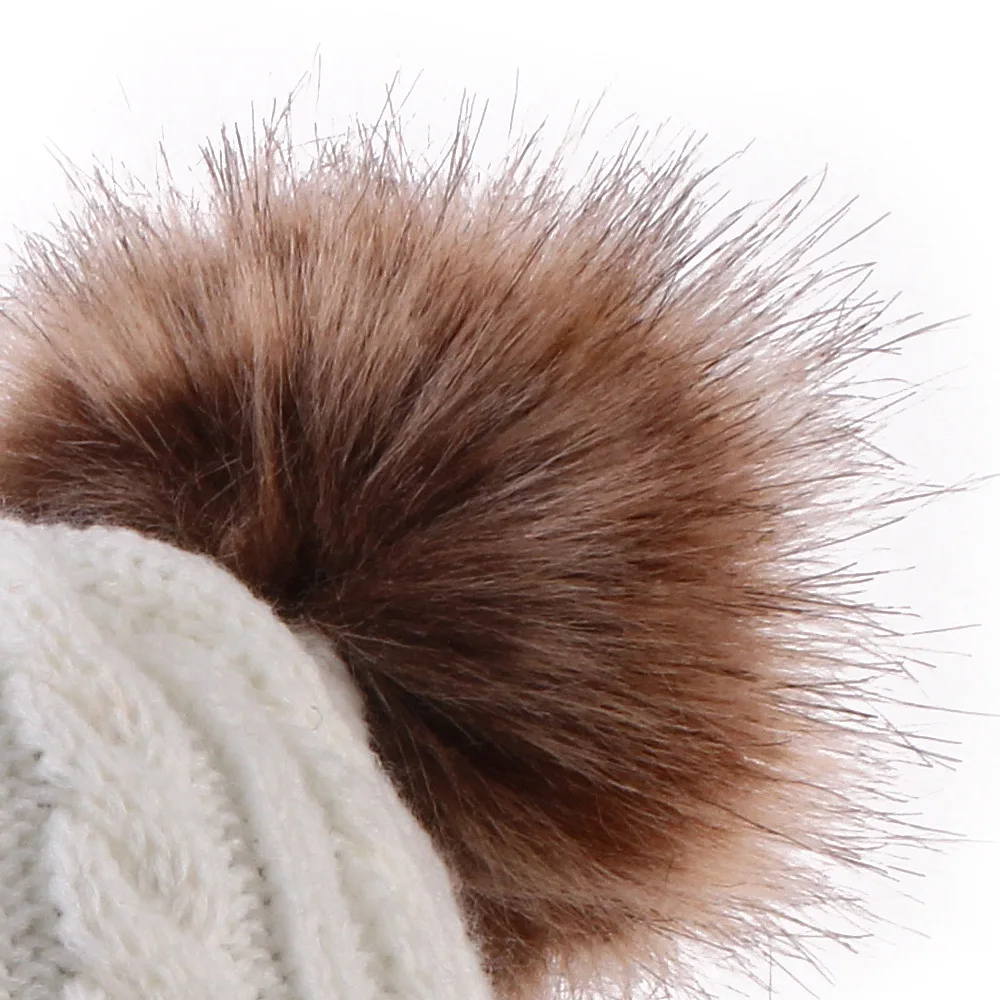 Baby Hat Pompon Winter Children Hat Knitted Cute Cap For Girls Boys Casual Solid Color Girls Hat Baby Beanies