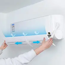 Diniwell ajustável anti sopro direto retrátil ar condicionado escudo frio ar condicionado defletor de vento defletor placa(China)
