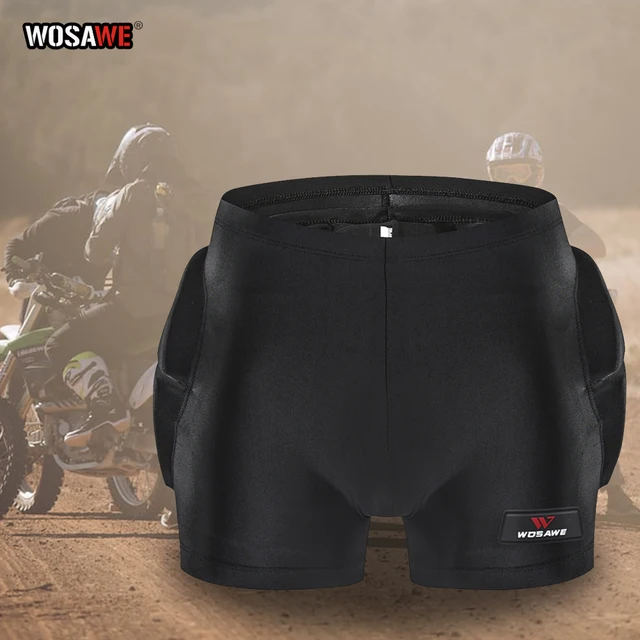 US $18.46 WOSAWE Motorcycle Hip Paddeds Shorts Skating Hip protector Cushions Compression Shorts Skiing Snowb