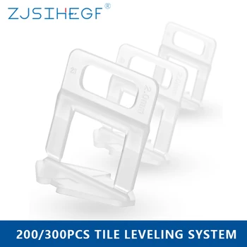 

200/300pcs 1mm Tile Clips For Tiling Flooring Tools Ceramic Wall Floor Spacer Tile Leveling System Pedicure
