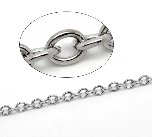 Серебряный сплав DoreenBeads 7 мм x 5 (2/8 дюйма 2/8 дюйма) 1 м | Украшения и аксессуары