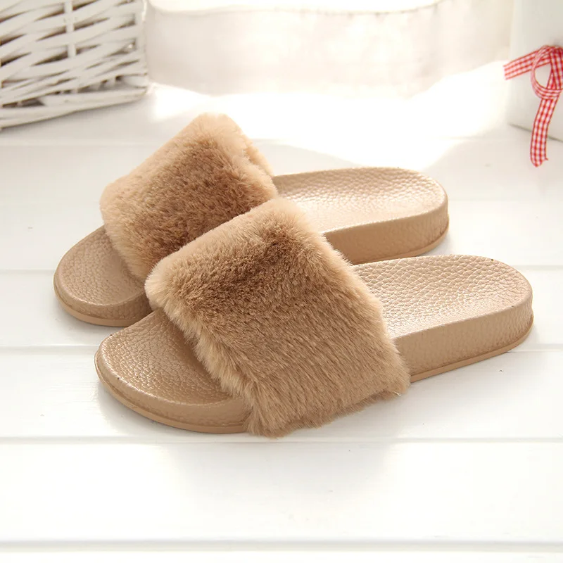 SWQZVT Autumn winter women slippers new comfortable outdoor indoor fur ladies slippers fashion platform sleepers shoes woman  (7)