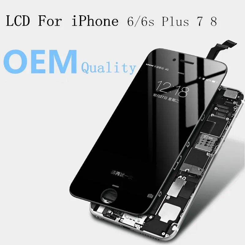 Cena Oryginalna jakość OEM wyświetlacz LCD dla iPhone 5S SE 6 6s Plus 7 8 montaż digitizera ekranu dotykowego wymiana czarny biały