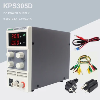 

Free Shipping !KPS305D Adjustable precision double LED display switch DC Power Supply protection function 0-30V/0-5A 110V-230V