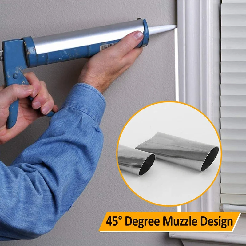 Perfect Caulking Finisher Kit 14Pcs Caulk Nozzle Applicator Reusable