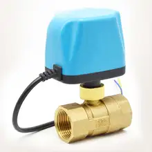 Нормально закрытый шаровой клапан с двумя проводами управления с электрическим приводом DN15 DN20 DN25 DN32 для кондиционирования воздуха воды