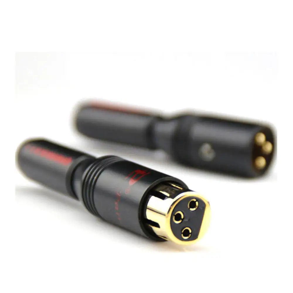 Colleimagion 4 шт. Hi-End 24KGold покрытие Paliccs 3 Pin баланс HIFI аудио XLR кабель Разъем Мужской Женский Разъем