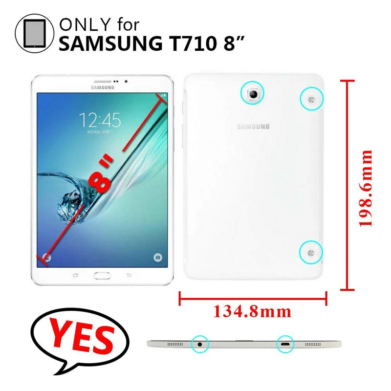 Для Samsung Galaxy Tab S2 8 ''SM-T710 T715 T713 T719 умный защитный чехол для Galaxy Tab S2 Тонкий Модный PU кожаный чехол