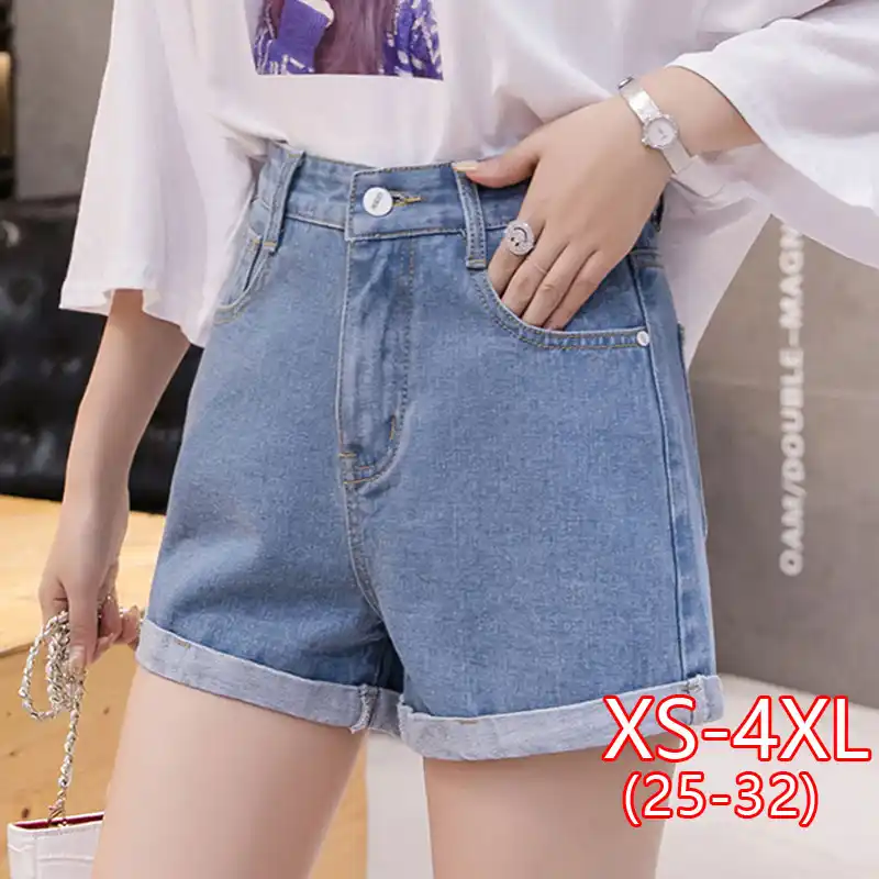 high waisted jean short