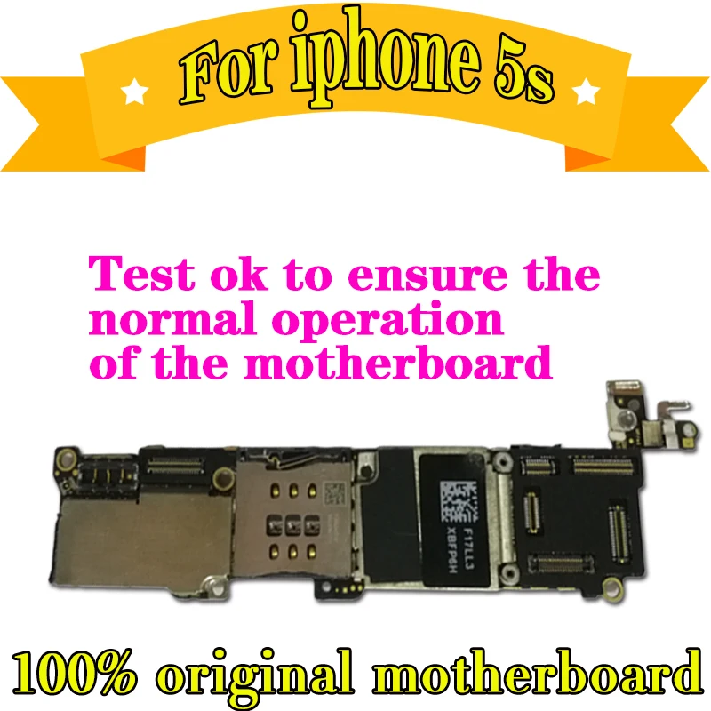 16GB 32G 64G Бесплатный iCloud для iphone 5S материнская плата, оригинальная разблокированная материнская плата для iphone 5S с сенсорным ID/без Touch ID