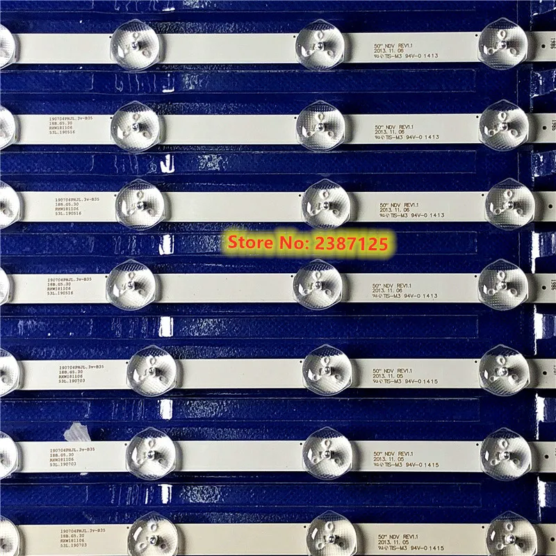 7 шт. светодиодный подсветка полосы 9 лампа для Pana sonic 50 ''NDV REV1.1 tv A B HITACHI 50HYT62U TX-50A300B VES500UNDA VES500UNDC-2D-N01