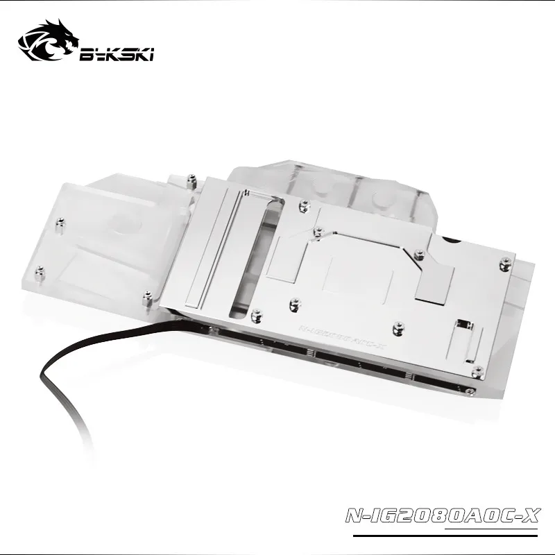 Bykski полный охват GPU 12V RGB/5 V A-RGB блок воды для VGA красочные RTX2080 Расширенный OC V3 видеокарта N-IG2080AOC-X