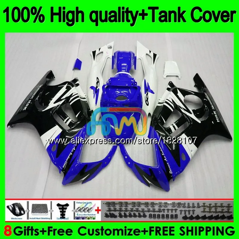 Майка комплект для HONDA CBR600FS CBR600F2 1991 1992 93 94 1BS. 296 CBR600 F2 CBR холодных синих тонах, черный 600 FS 600F2 91 92 1993 1994 обтекатель