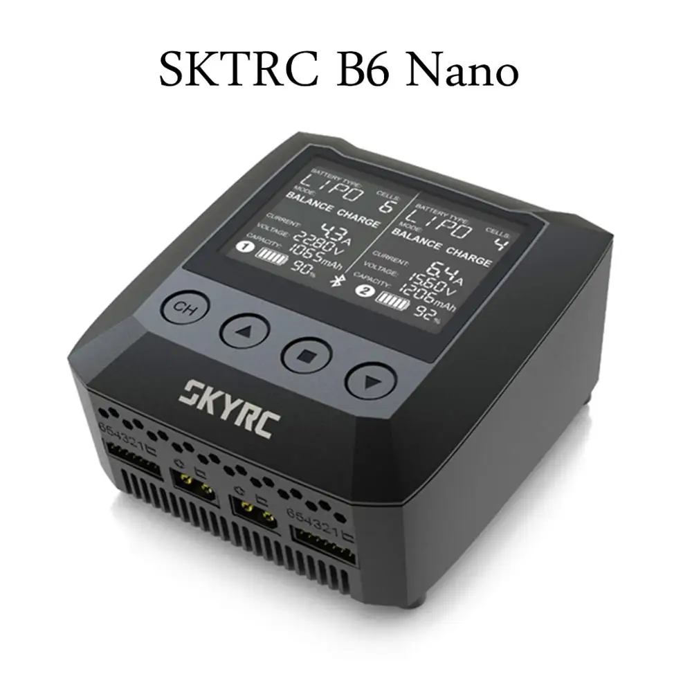 Умное зарядное устройство SKYRC B6 Nano DUO 2X100W 15A AC bluetooth Dis с поддержкой Sky приложение