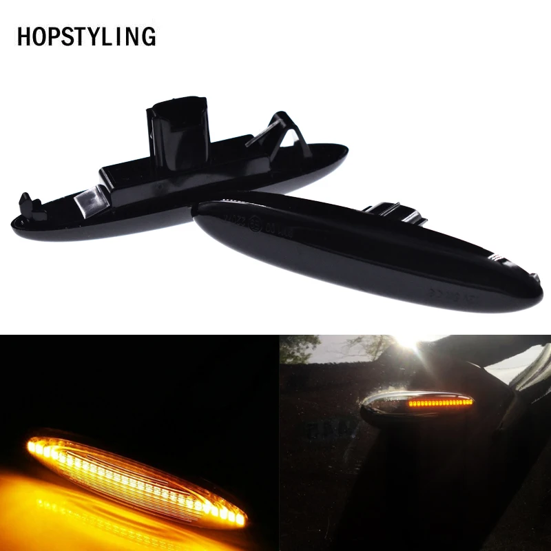 2x 27smd Динамический светодиодный боковой маркер Янтарный Для Toyota soarer Highlander Kluger указатель поворота для Lexus IS250 IS350