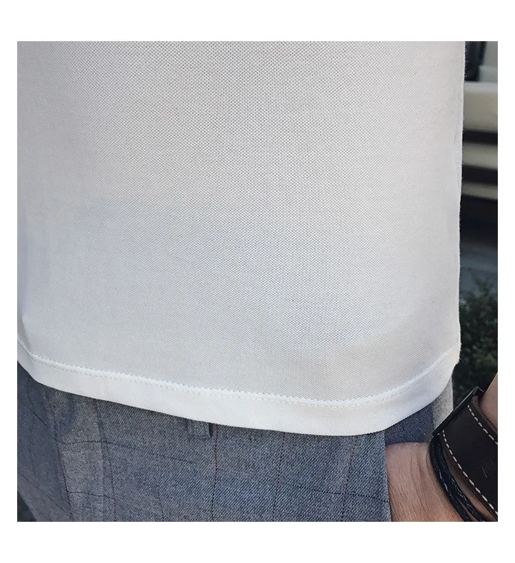 Летняя повседневная мужская уличная одежда, 3XL, модная мужская рубашка поло, высокое качество, хлопок, тонкая рубашка-поло, мужская с коротким рукавом