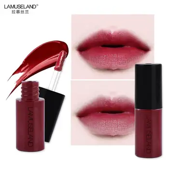 

LAMUSELAND matte lip gloss 3.5g sexy red rose pink soft lip cream long lasting waterproof batom nude liquid lipstick LA010