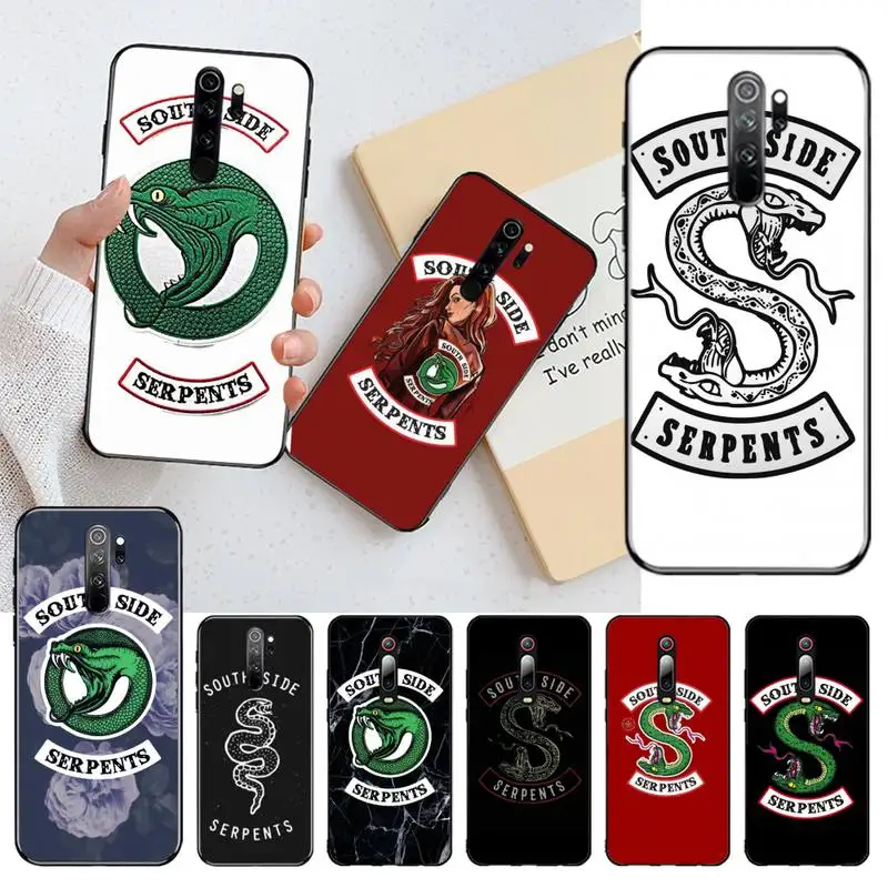 

HPCHCJHM South Side Snake Newly Arrived Black Cell Phone Case for Redmi Note 8 8A 8T 7 6 6A 5 5A 4 4X 4A Go Pro