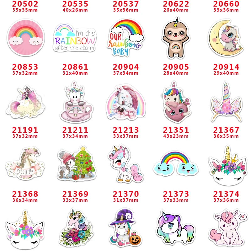 

Free shipping 30 pcs planar resin unicorn resin pr20502