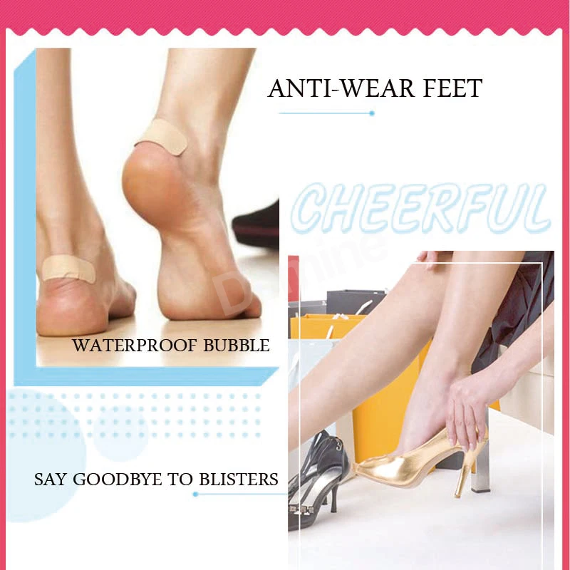 4 Pairs Anti-wear Feet Care Pads For Shoe Back Heel Cushion Pain Relief Sticker Liner Grips Crash Protector