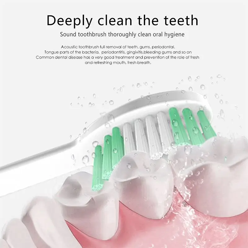 SmartSonic+ Sonic vibration electric toothbrush head, Electric toothbrush replacement head for SmartSonic+ T3 T5 T6 T8 T10:white SmartSonic+ Sonic vibration electric toothbrush head, Electric toothbrush replacement head for SmartSonic+ T3 T5 T6 T8 T10:white