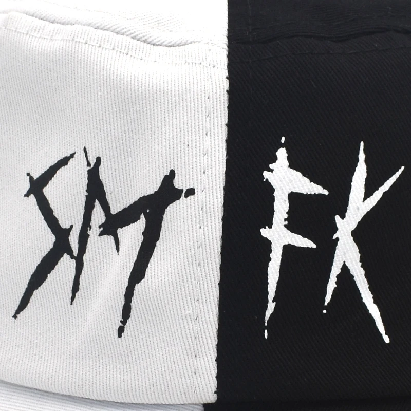 FUODRAO New Japanese Bucket Hats For Women Harajuku Fisherman Hat Men Black And White Patchwork Hip Hop Cap M109