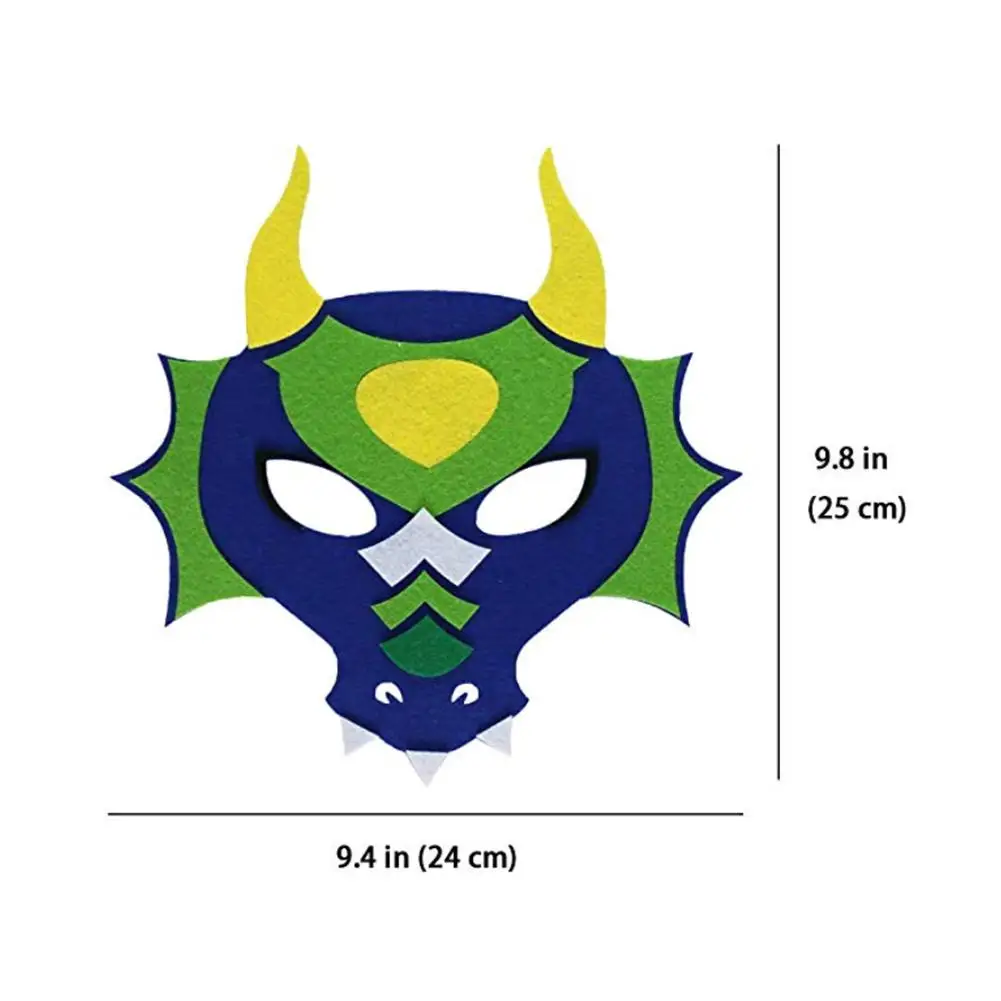 12 шт. маска динозавра лицо мальчики девочки маска динозавр тематический день рождения Хэллоуин костюм фото бутафорская маска Дракон вечерние Хэллоуин