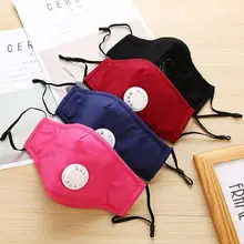 Против пыли PM2.5 дыхательная маска хлопок дымка клапан активированный уголь респиратор рот Муфельная Маска Здоровье полости рта маска