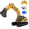 Large Remote Control Excavator 2.4G 1:20 40Mins Thick Track 690 Degree Rotating Alloy Material Sound Truck Vehical Boy Gift Toys 4
