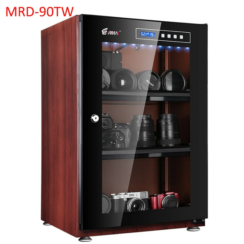 MRD-90TW Multi-size Large Capacity Moisture-proof Box Dry Cabinet For SLR Camera Lens Full-automatic Control Electronic Dry Box 70L-160L - Цвет: MRD-90TW