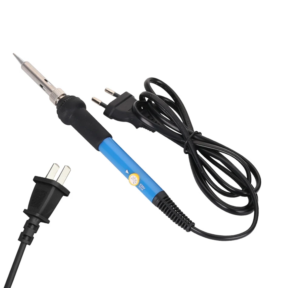 

15Pcs Soldering Tips Iron Kit Electronics 60W Adjustable Temperature Welding Tool Mini Handle Heat Pencil Welding Repair Tools